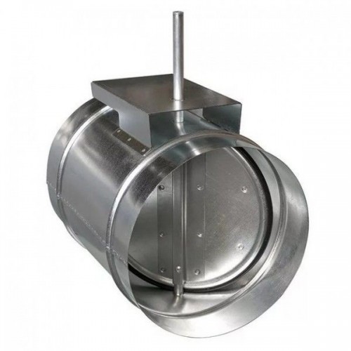 Дроссель-клапан ДКК 100 с площадкой под электропривод (оц.ст, без уплотн.)