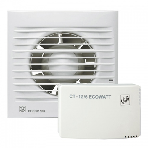 Накладной вентилятор Soler&Palau KIT DECOR-100CZ 12V + CT-12/6 ECOWATT (комплект)